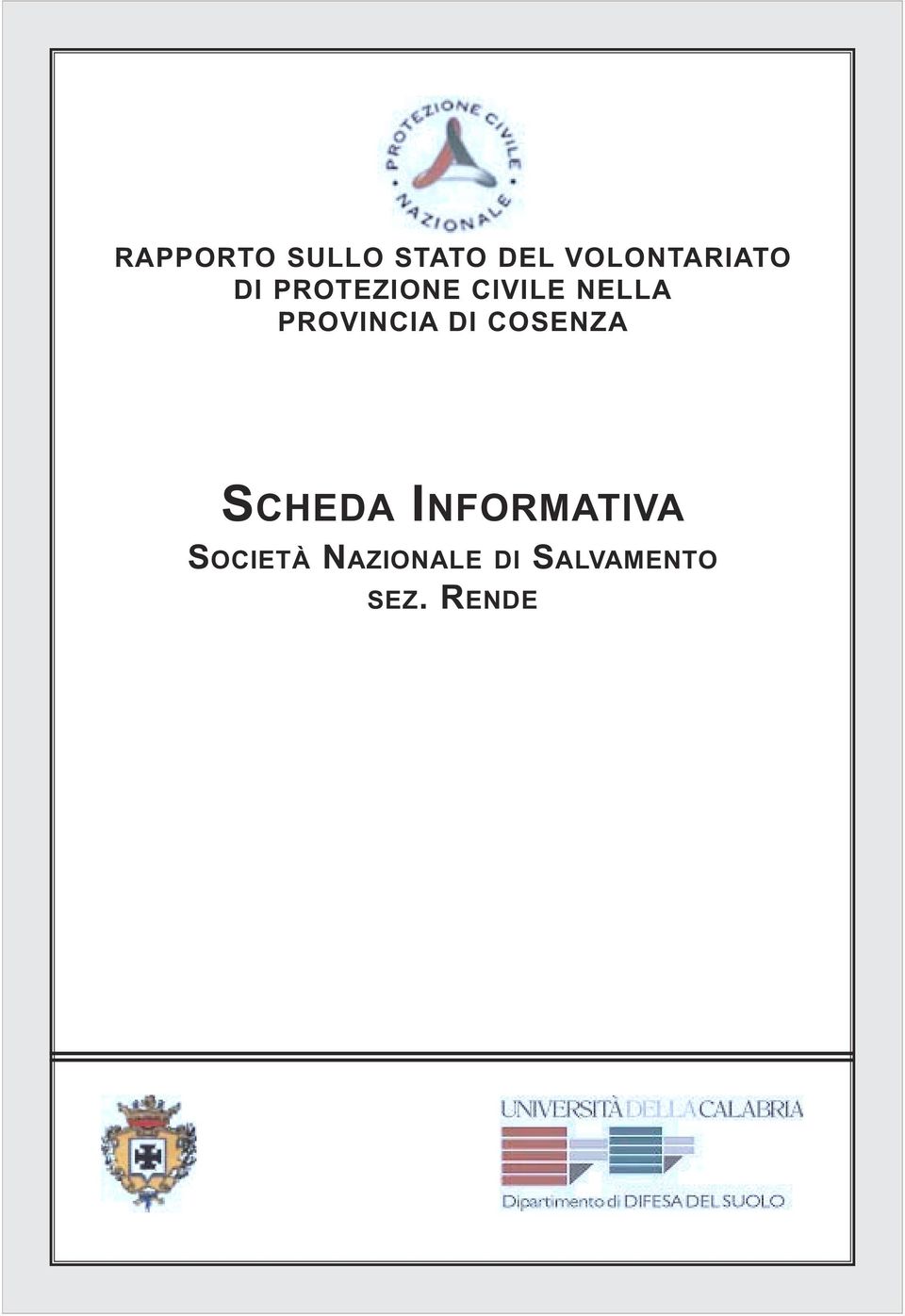 NELLA PROVINCIA DI COSENZA SCHEDA