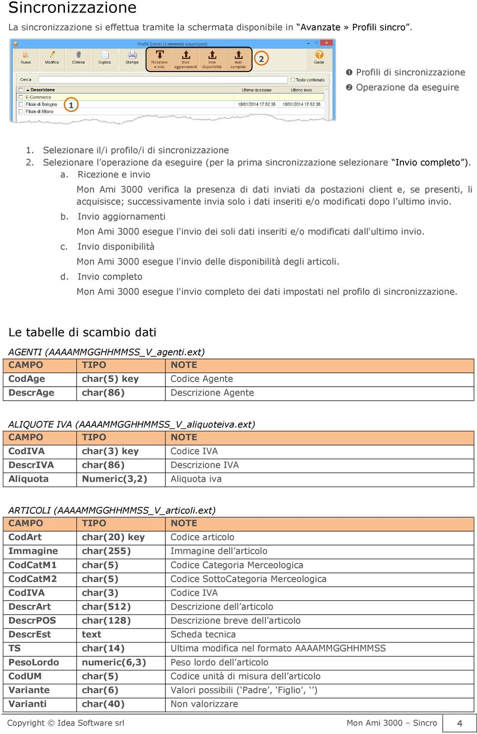 Ricezione e invio Mon Ami 3000 verifica la presenza di dati inviati da postazioni client e, se presenti, li acquisisce; successivamente invia solo i dati inseriti e/o modificati dopo l ultimo invio.