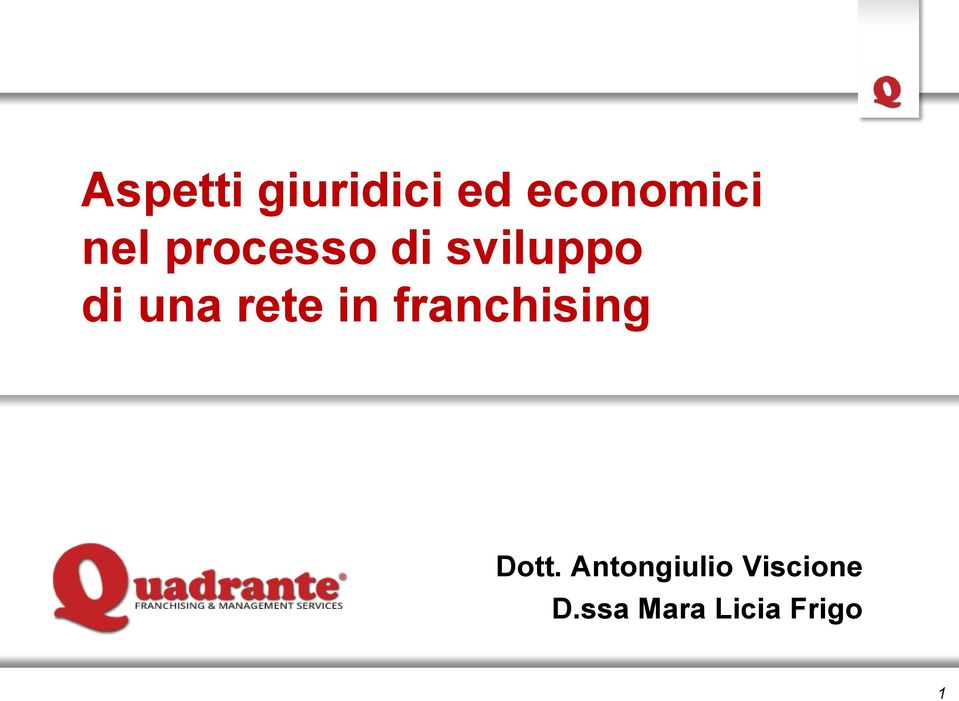 rete in franchising Dott.