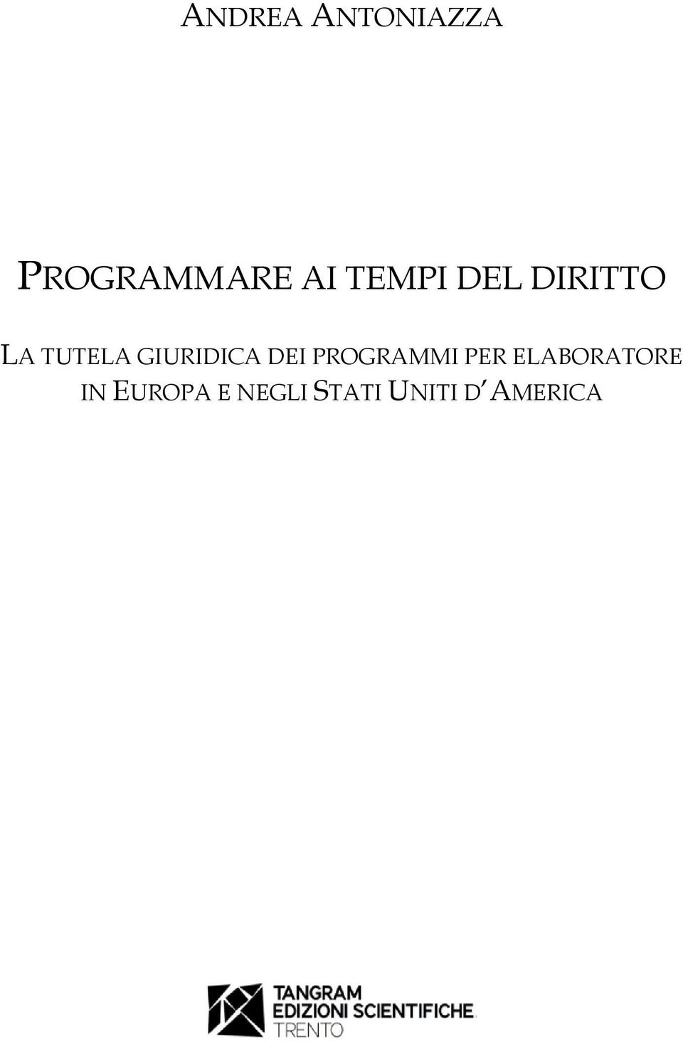 GIURIDICA DEI PROGRAMMI PER