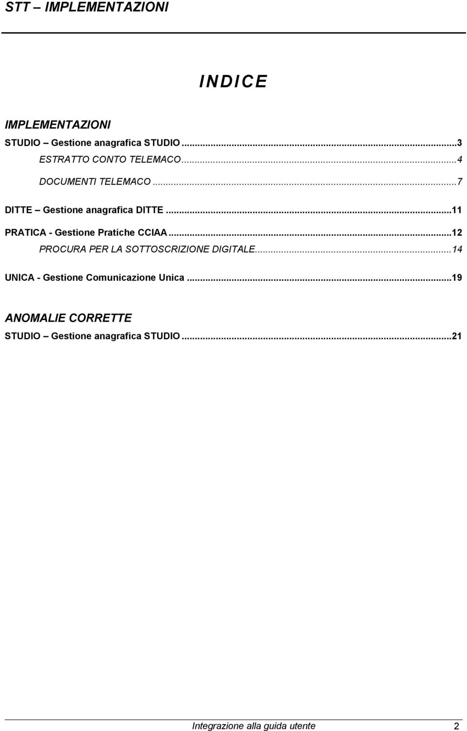 ..11 PRATICA - Gestione Pratiche CCIAA...12 PROCURA PER LA SOTTOSCRIZIONE DIGITALE.