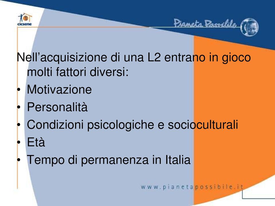 Personalità Condizioni psicologiche e