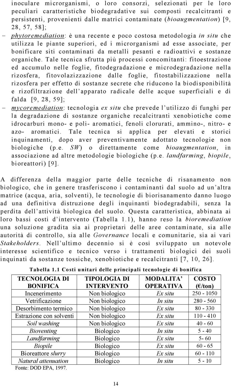 contaminati da metalli pesanti e radioattivi e sostanze organiche.