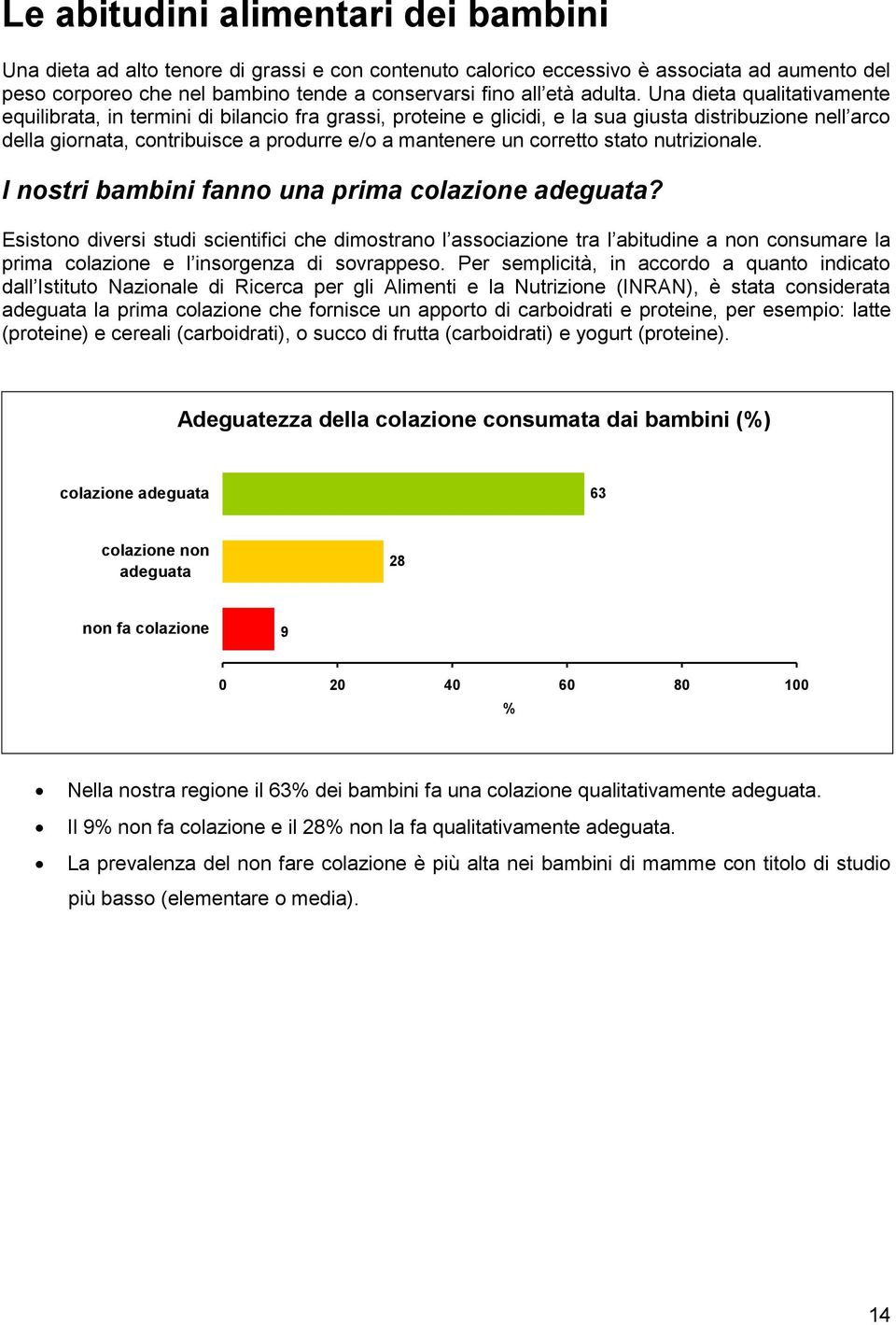 Una dieta qualitativamente equilibrata, in termini di bilancio fra grassi, proteine e glicidi, e la sua giusta distribuzione nell arco della giornata, contribuisce a produrre e/o a mantenere un