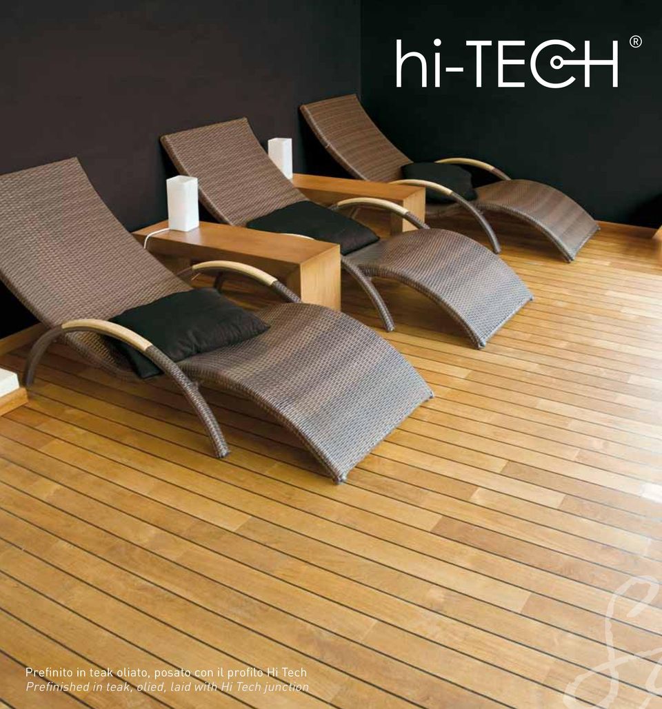 Tech Prefinished in teak,