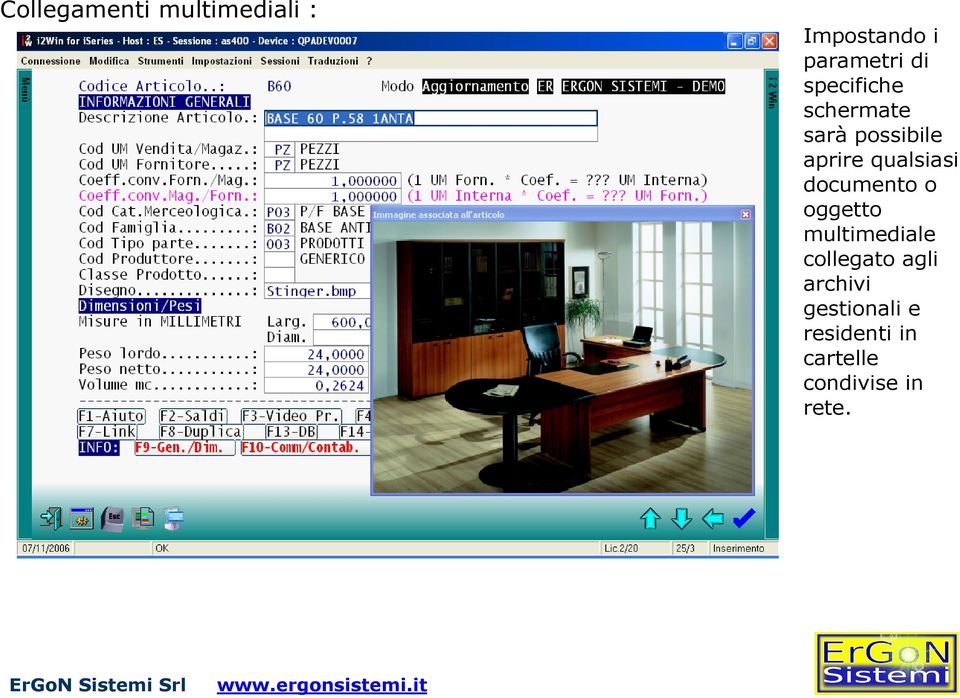 documento o oggetto multimediale collegato agli archivi