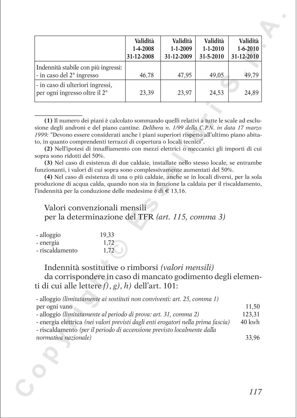 in data 17 marzo 1999: Devono essere considerati anche i piani superiori rispetto all ultimo piano abitato, in quanto comprendenti terrazzi di copertura o locali tecnici.