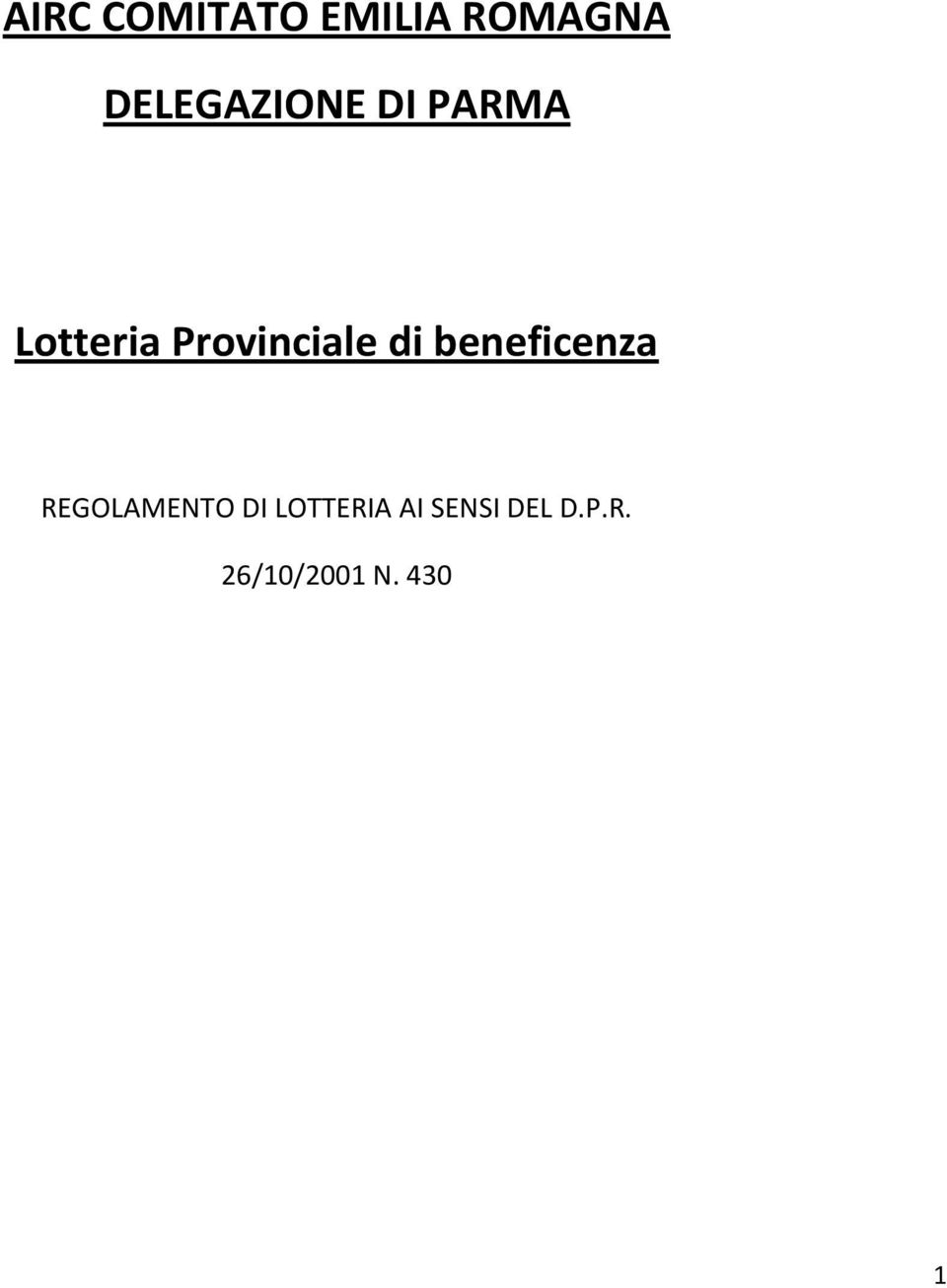 Provinciale di beneficenza