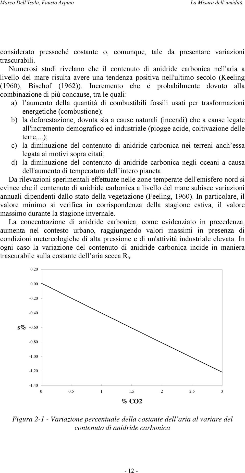 Incremento che é probbilmente dovuto ll combinzione di più concuse, tr le quli: ) l umento dell quntità di combustibili fossili usti per trsformzioni energetiche (combustione); b) l deforestzione,