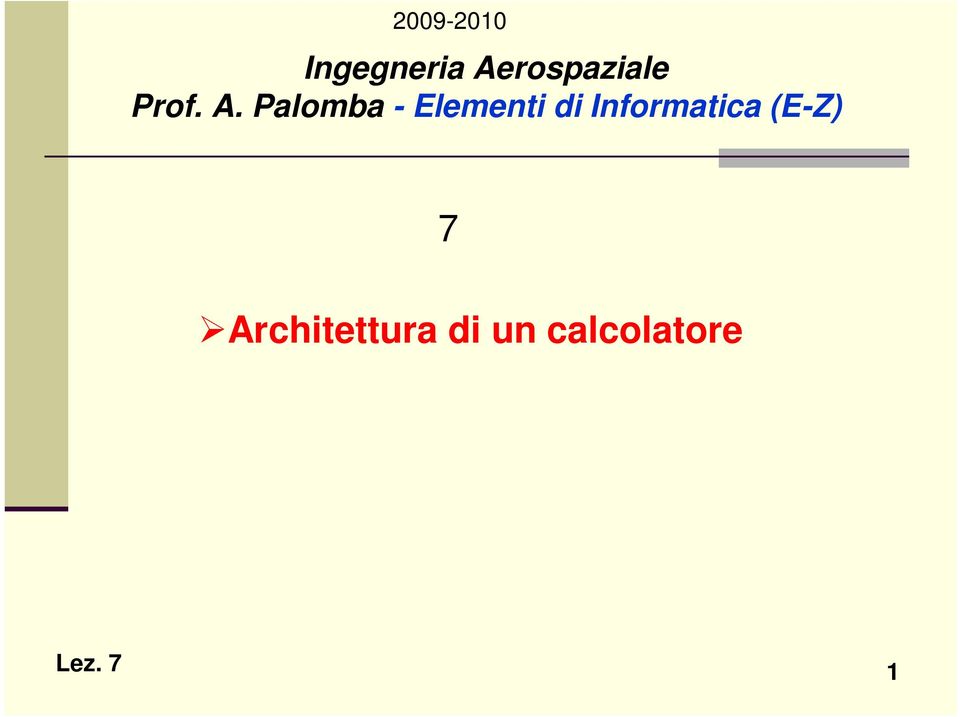 Palomba - Elementi di