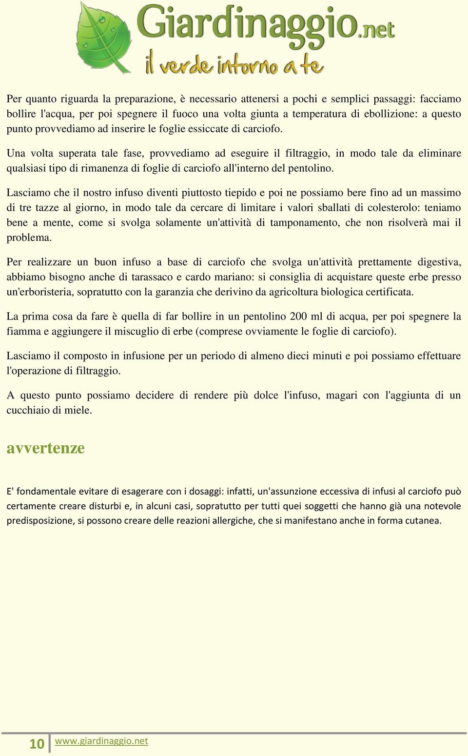 Una volta superata tale fase, provvediamo ad eseguire il filtraggio, in modo tale da eliminare qualsiasi tipo di rimanenza di foglie di carciofo all'interno del pentolino.