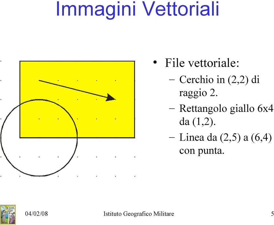 Rettangolo giallo 6x4 da (1,2).