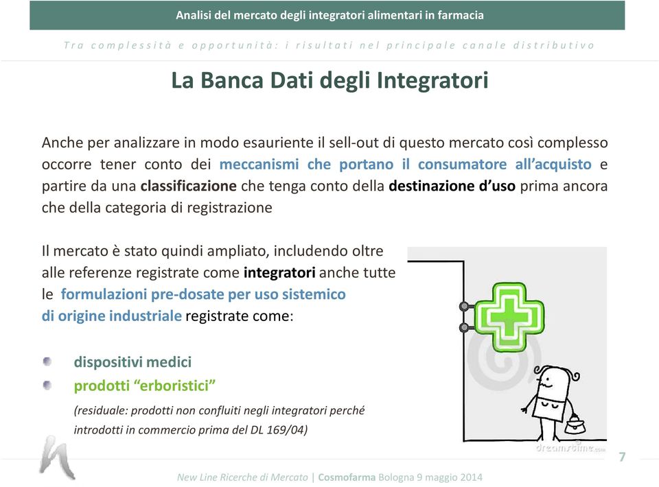 è stato quindi ampliato, includendo oltre alle referenze registrate come integratori anche tutte le formulazioni pre-dosate per uso sistemico di origine