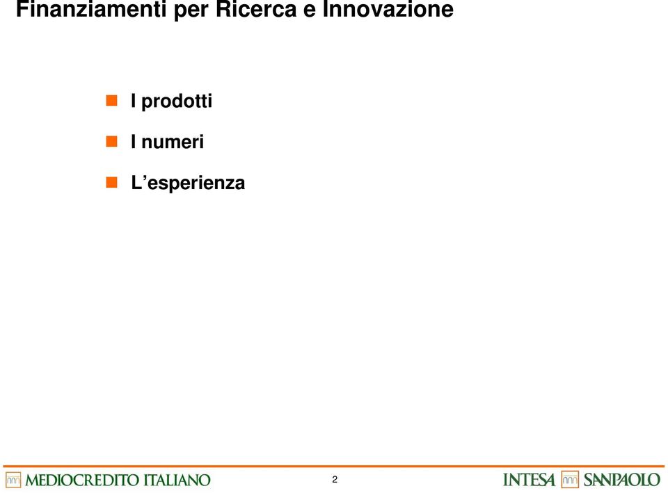 Innovazione I