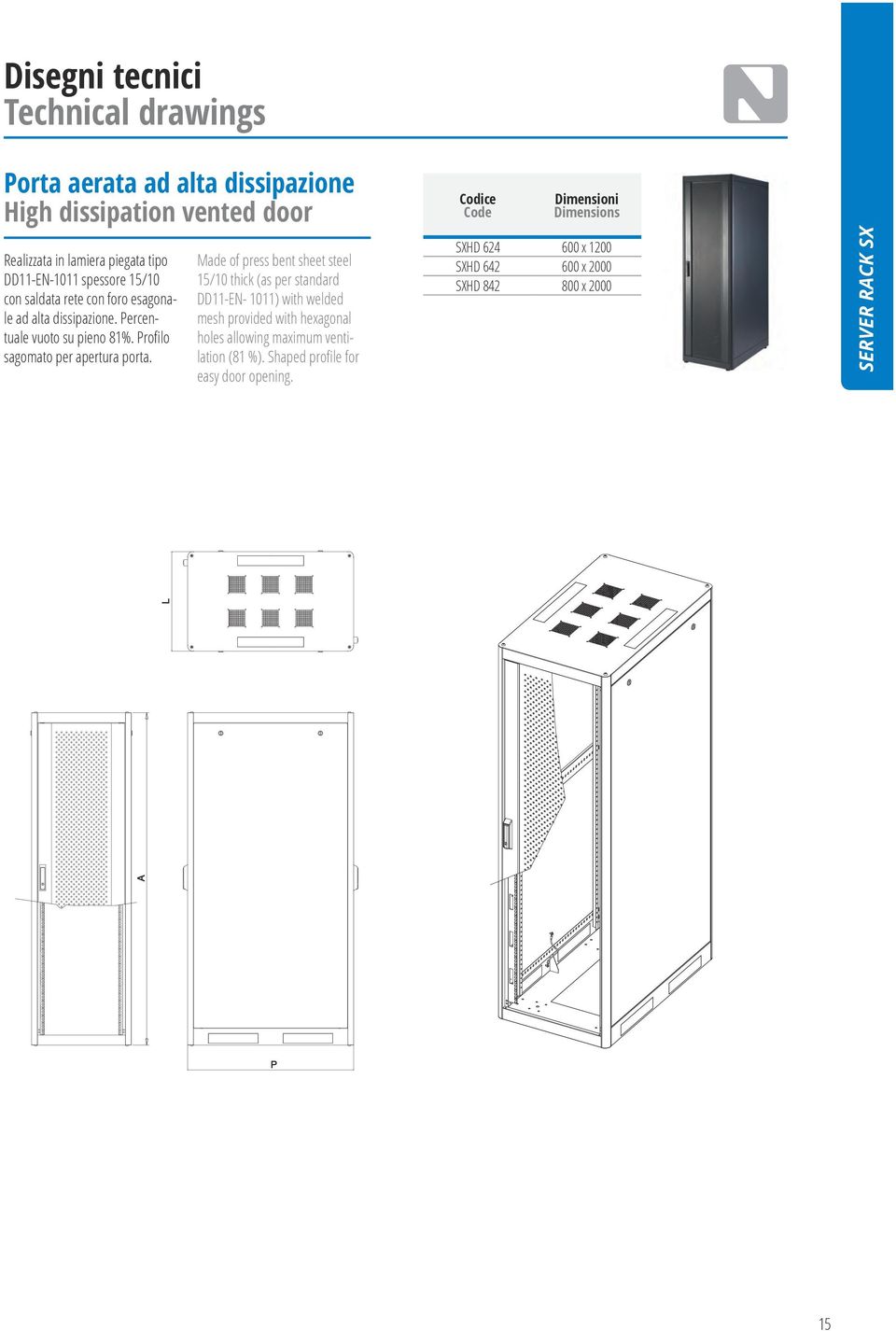 Profilo sagomato per apertura porta.