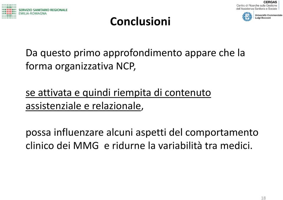 assistenziale e relazionale, possa influenzare alcuni aspetti del