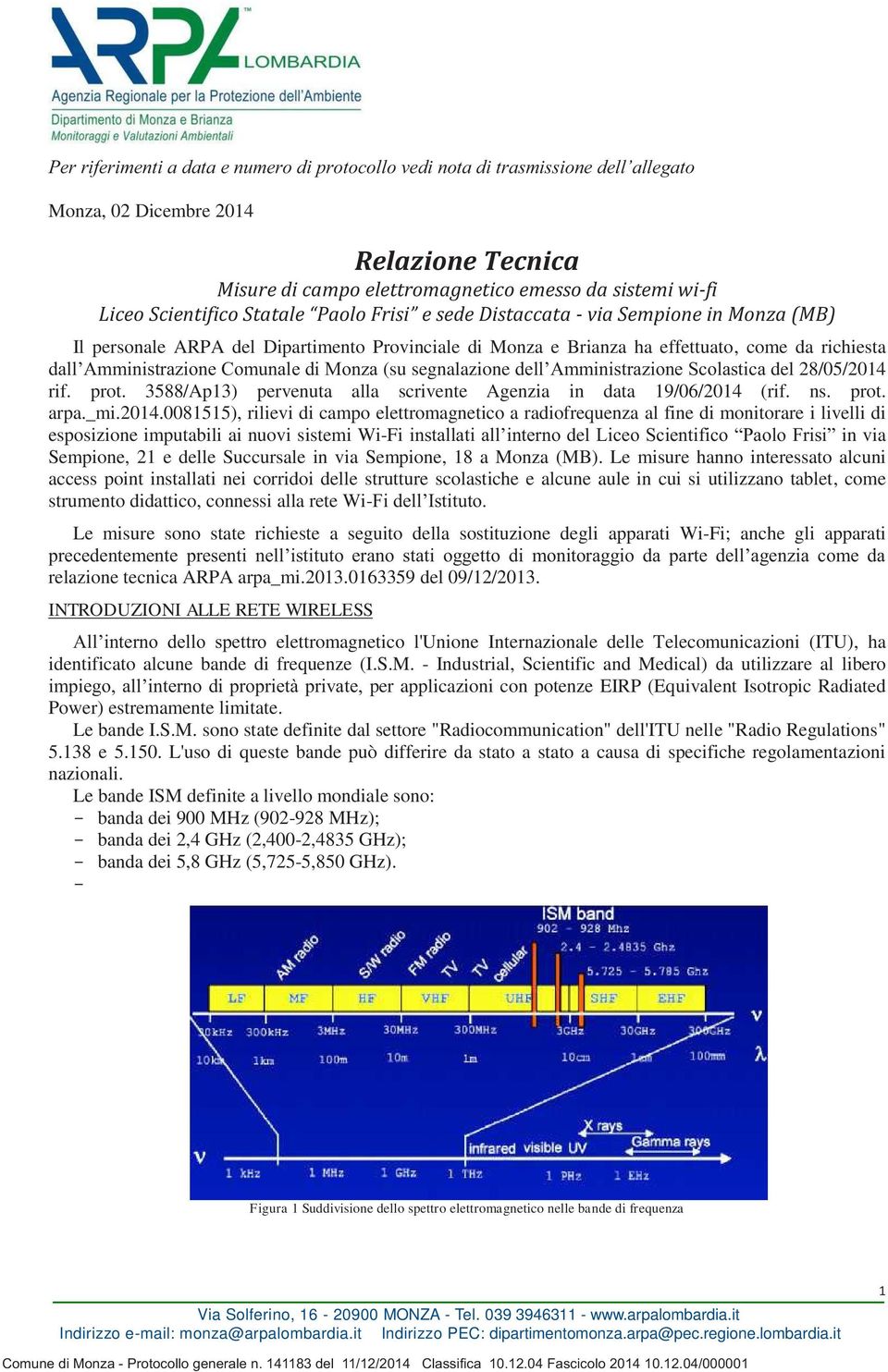 (rif. ns. prot. arpa._mi.2014.