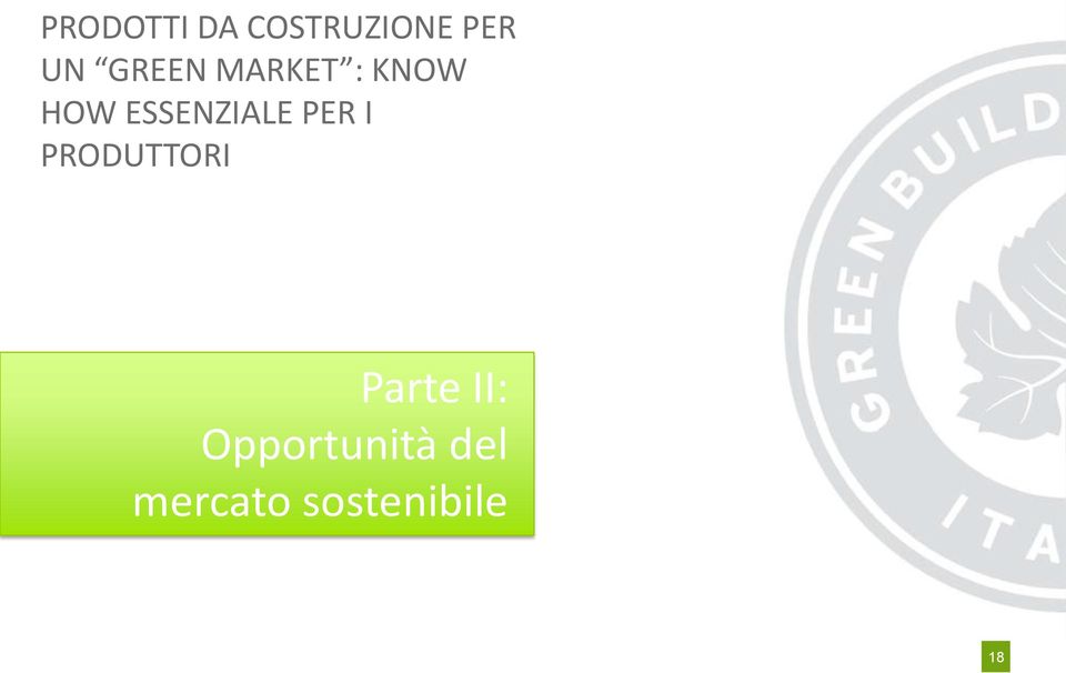 ESSENZIALE PER I PRODUTTORI