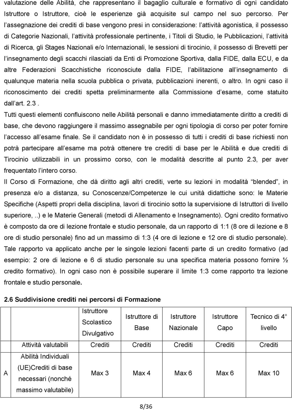 Pubblicazioni, l attività di Ricerca, gli Stages Nazionali e/o Internazionali, le sessioni di tirocinio, il possesso di Brevetti per l insegnamento degli scacchi rilasciati da Enti di Promozione