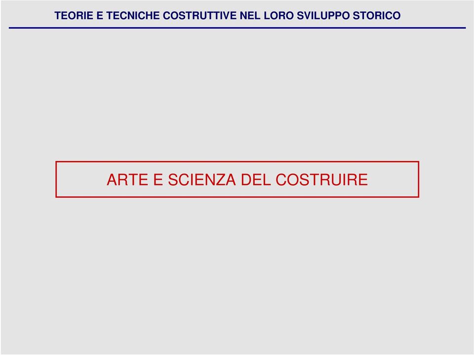 SVILUPPO STORICO