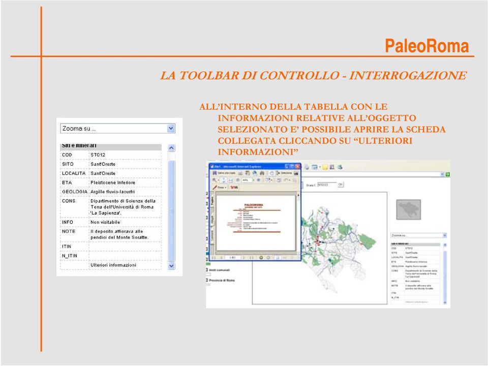 RELATIVE ALL OGGETTO SELEZIONATO E POSSIBILE