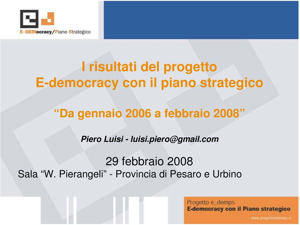 Piero Luisi - luisi.piero@gmail.