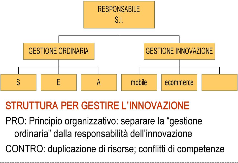 GESTIONE ORDINARIA GESTIONE INNOVAZIONE S E A mobile ecommerce