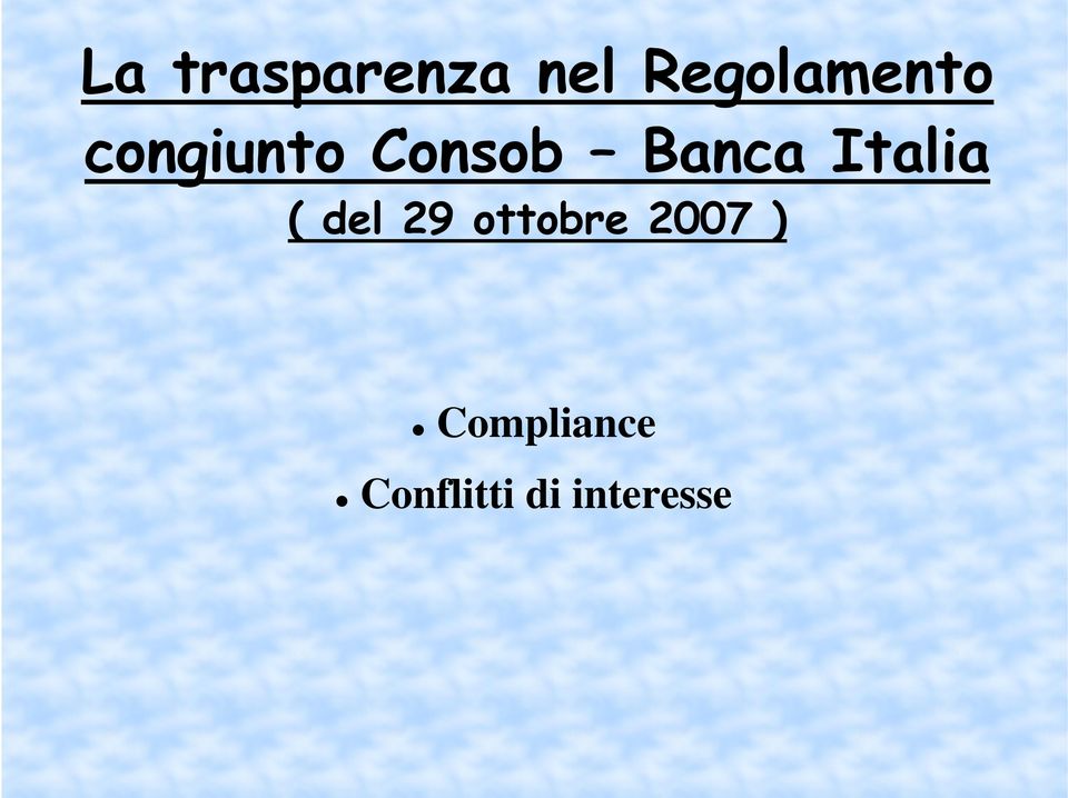 Banca Italia ( del 29 ottobre