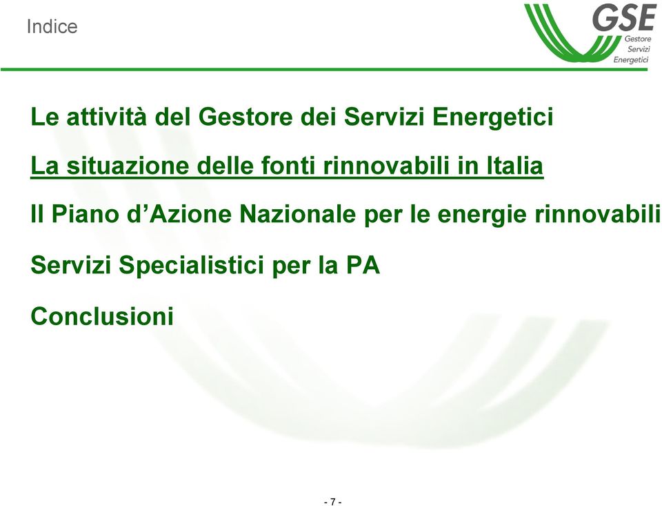 Italia Il Piano d Azione Nazionale per le energie