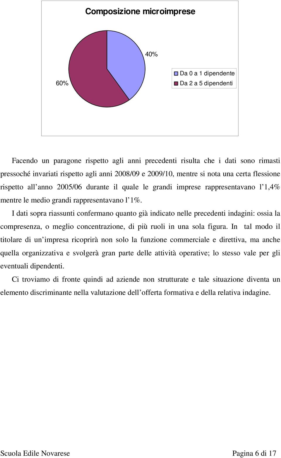 I dati sopra riassunti confermano quanto già indicato nelle precedenti indagini: ossia la compresenza, o meglio concentrazione, di più ruoli in una sola figura.