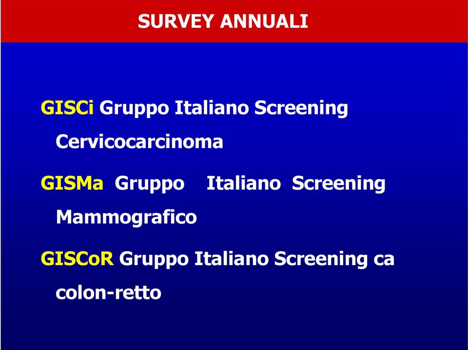 Gruppo Italiano Screening Mammografico