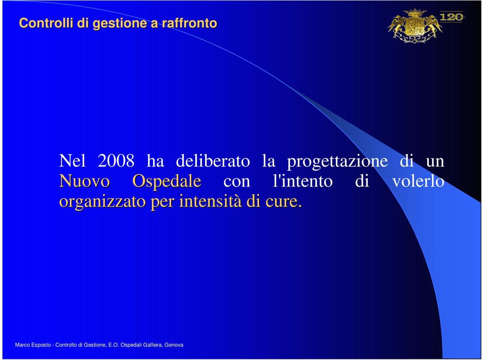 Ospedale con l'intento di