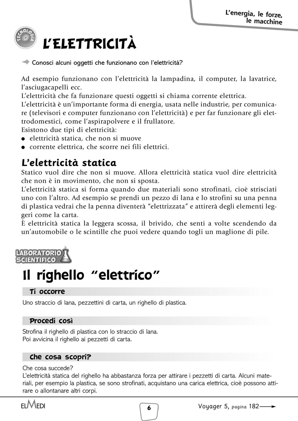 L elettricità è un importante forma di energia, usata nelle industrie, per comunicare (televisori e computer funzionano con l elettricità) e per far funzionare gli elettrodomestici, come l