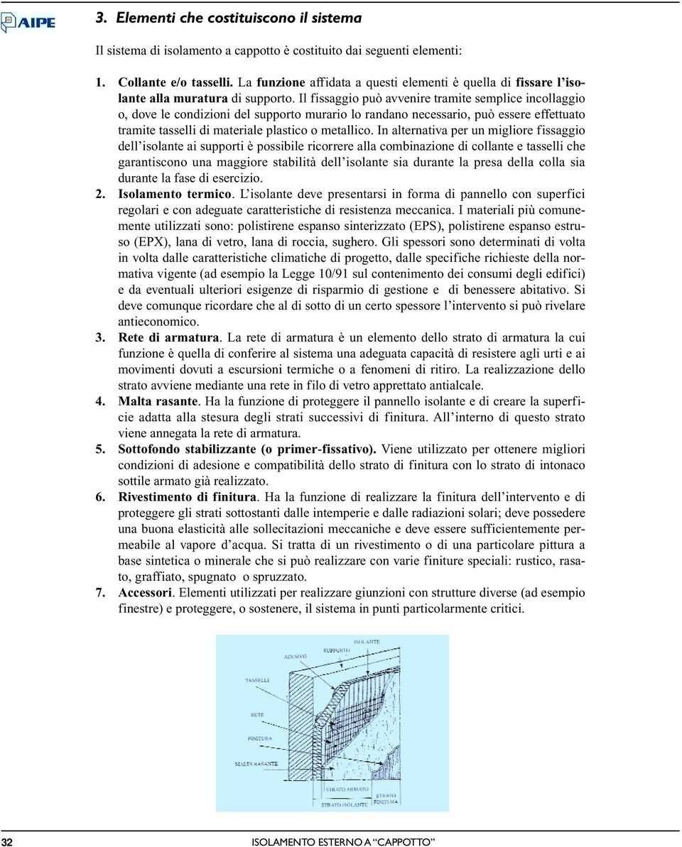 Il fissaggio può avvenire tramite semplice incollaggio o, dove le condizioni del supporto murario lo randano necessario, può essere effettuato tramite tasselli di materiale plastico o metallico.