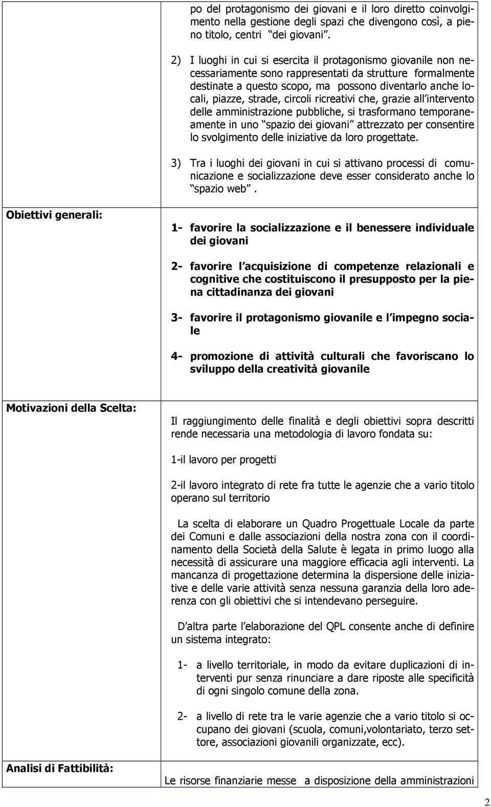 circoli ricreativi che, grazie all intervento delle amministrazione pubbliche, si trasformano temporaneamente in uno spazio dei giovani attrezzato per consentire lo svolgimento delle iniziative da