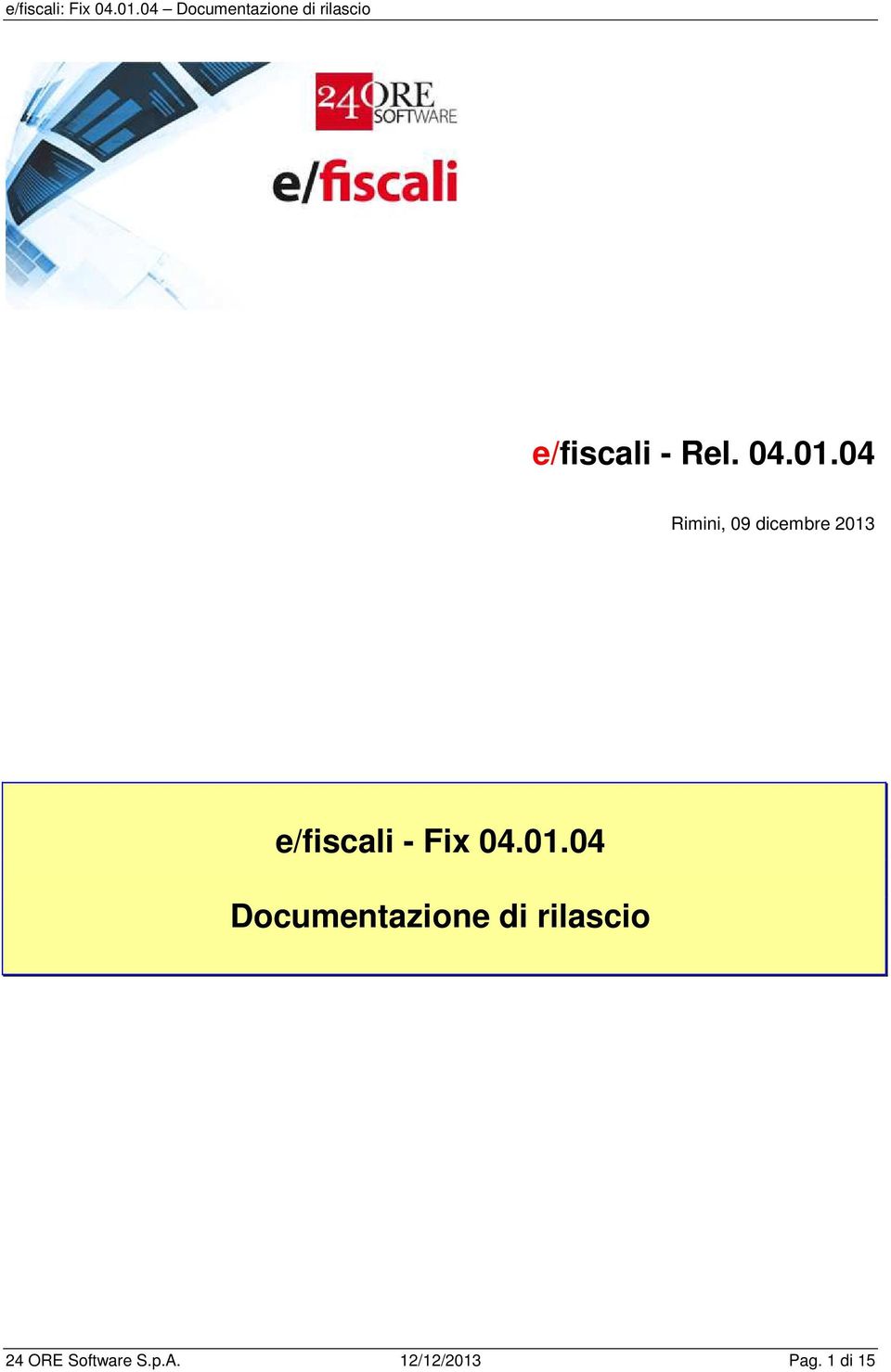 e/fiscali - Fix 04.01.