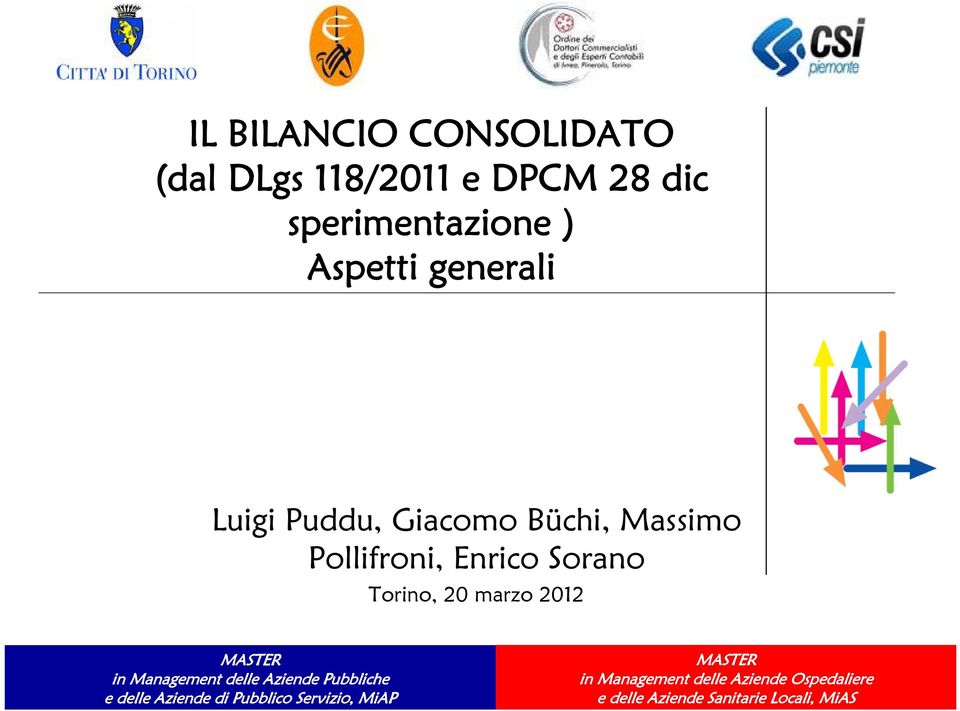 MASTER in Management delle Aziende Pubbliche e delle Aziende di Pubblico