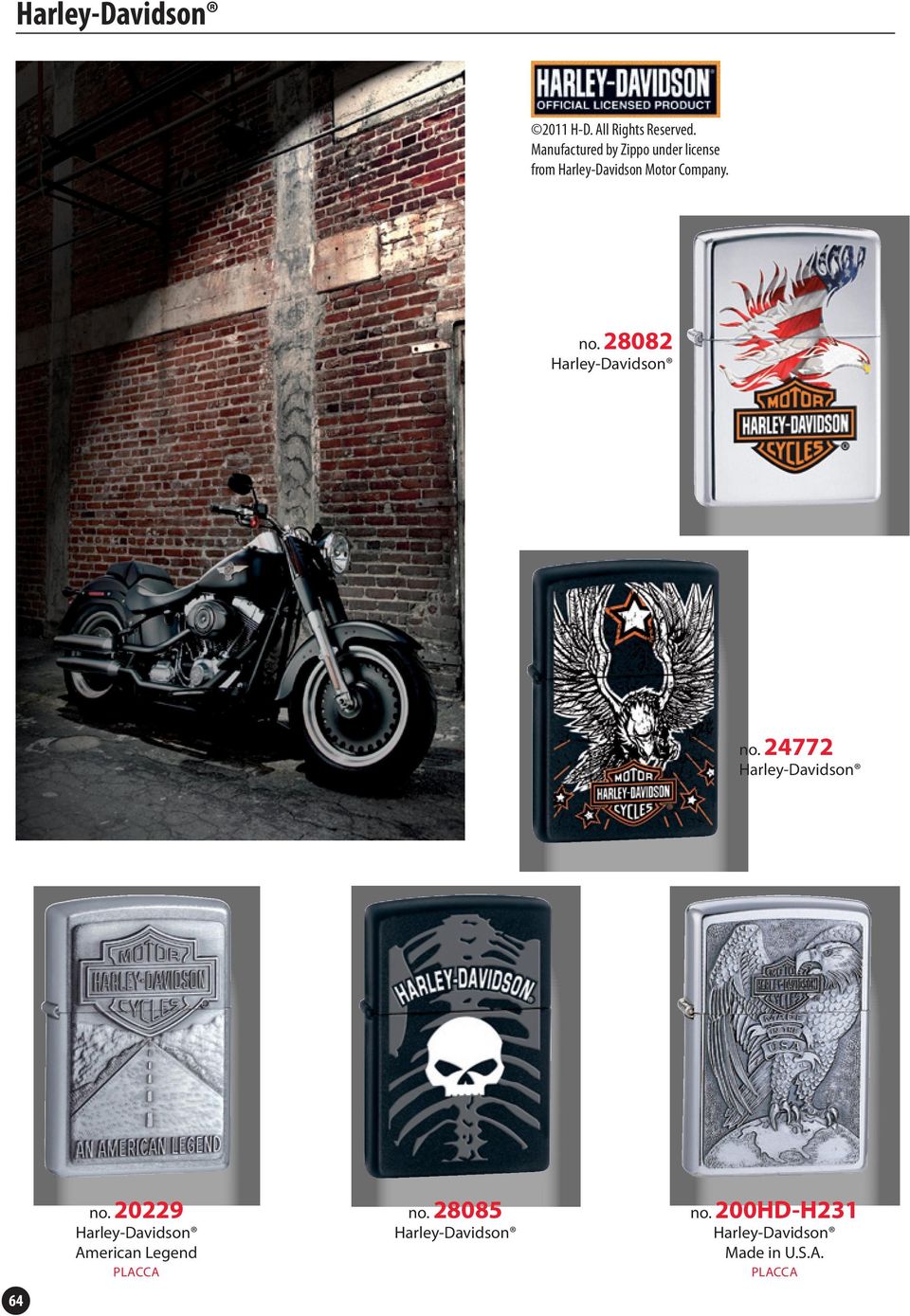Harley-Davidson Motor Company. no. 28082 no.