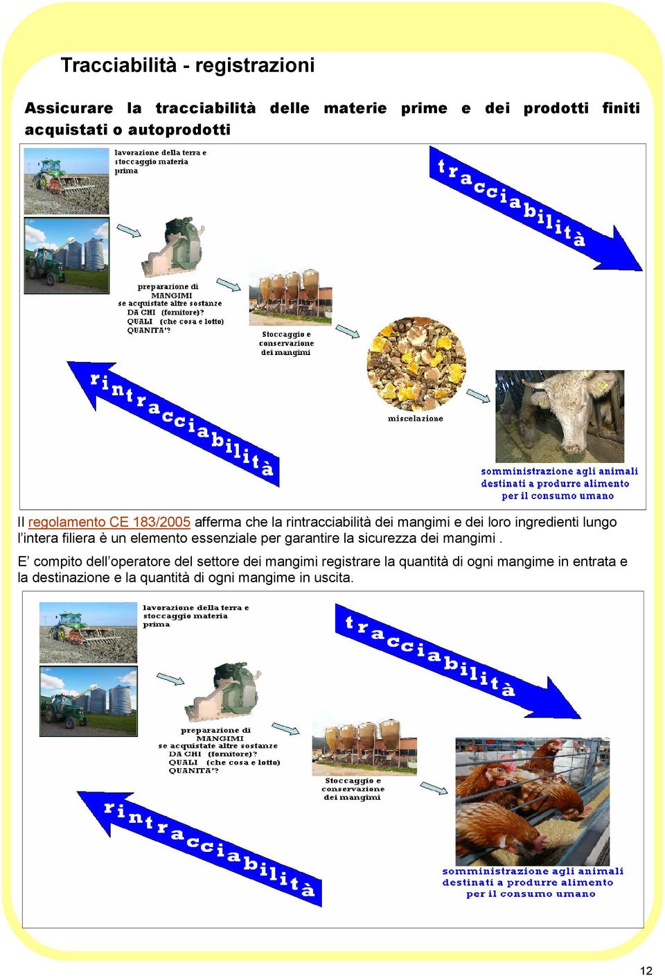 intera filiera è un elemento essenziale per garantire la sicurezza dei mangimi.