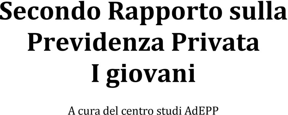 Privata I giovani A