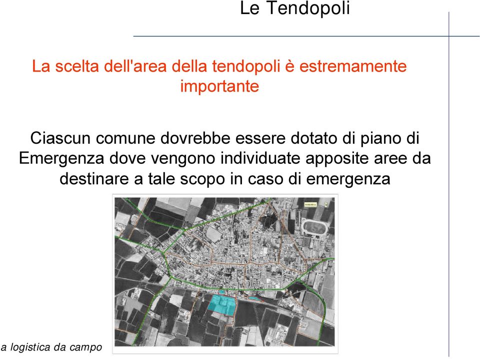 piano di Emergenza dove vengono individuate