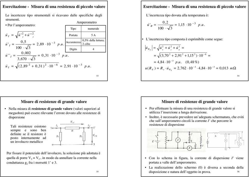 5 L incertezza tipo douta alla temperatura è: ' θ 0, 100 1,15 10 3 u.