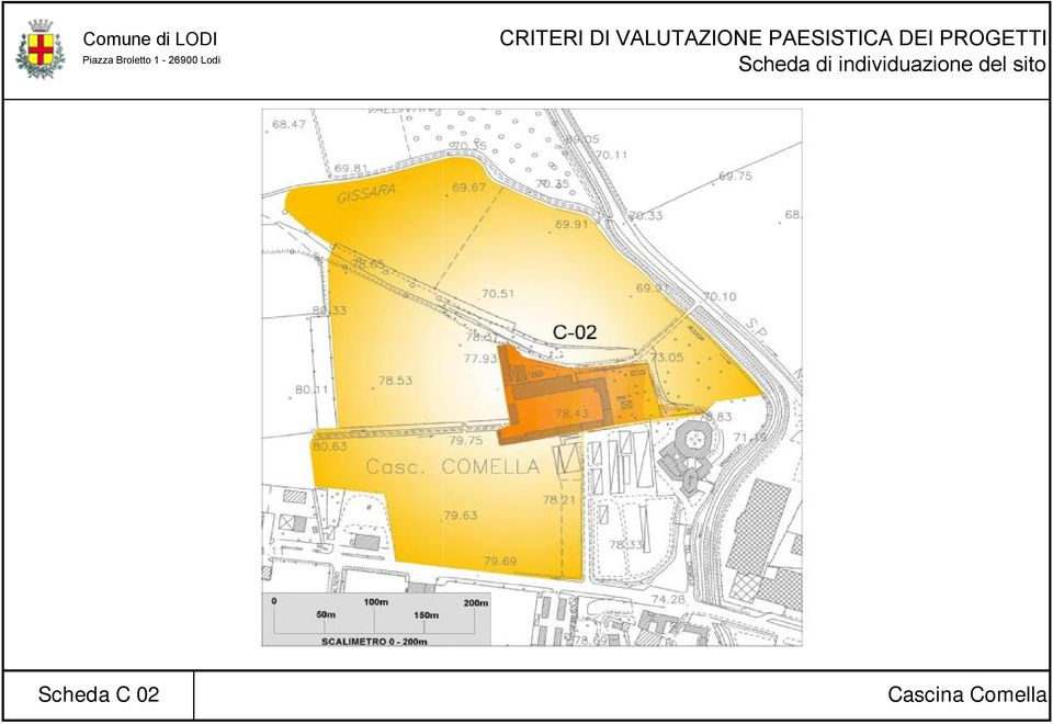 PAESISTICA DEI PROGETTI Scheda di