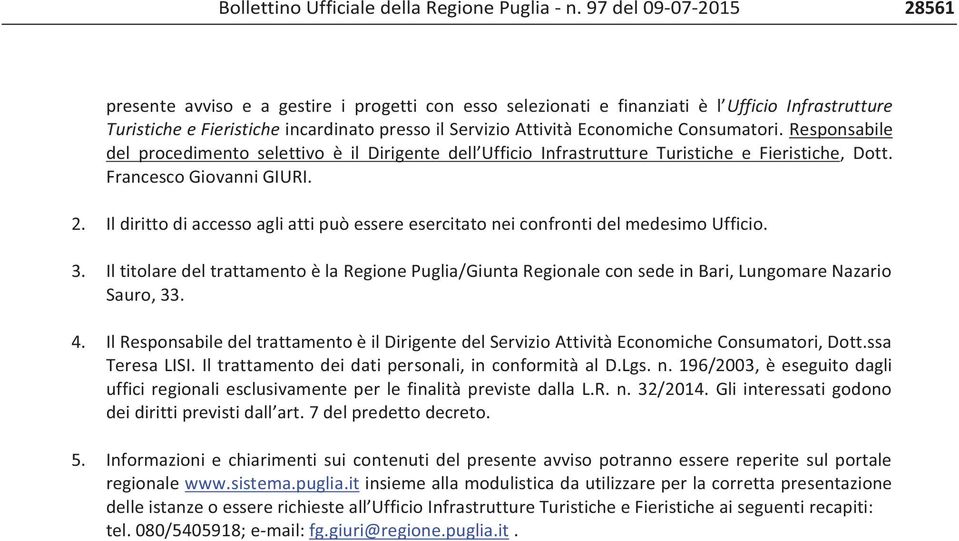 Regione Puglia n.