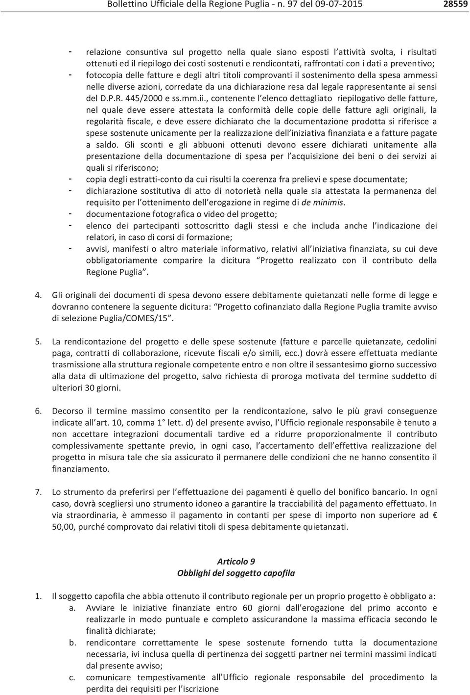 Regione Puglia n.