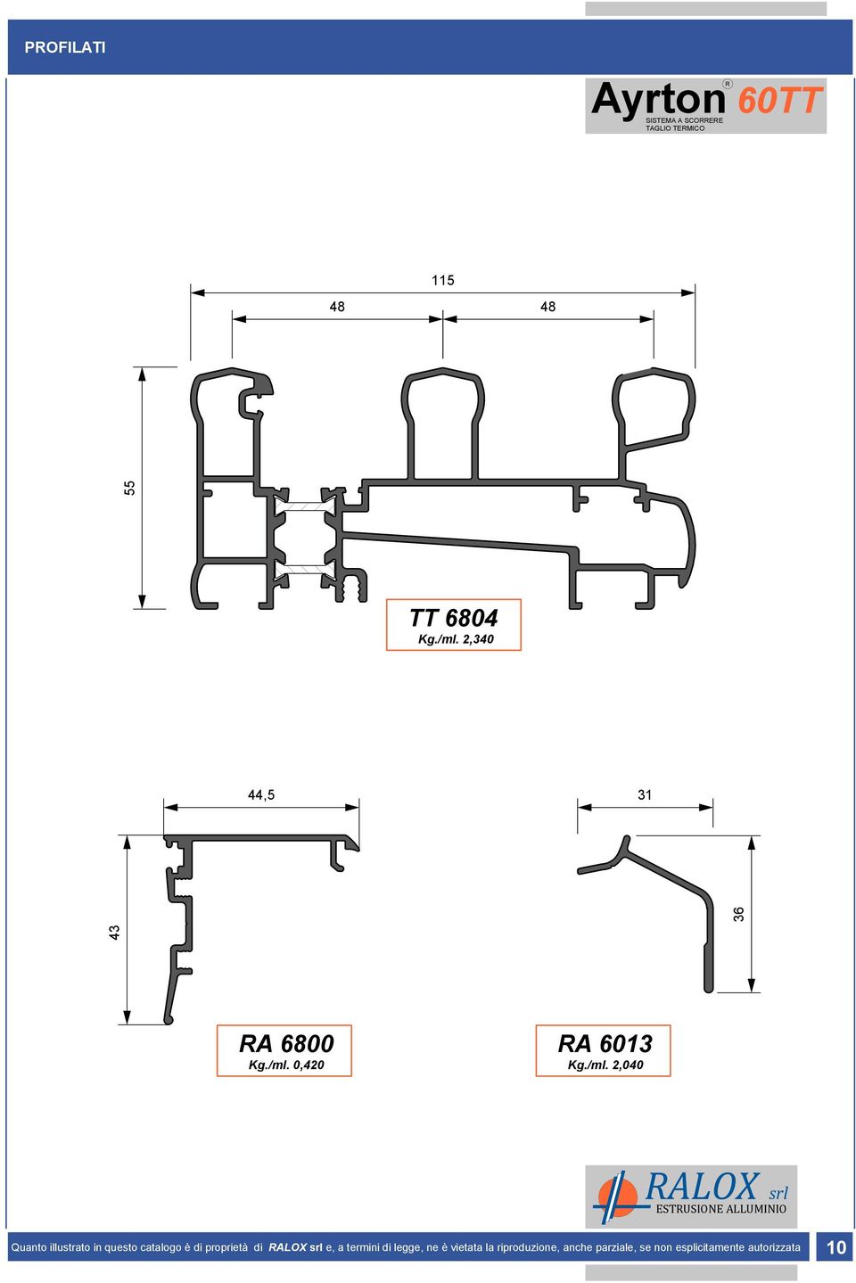 0,420 A 6013 Kg./ml.