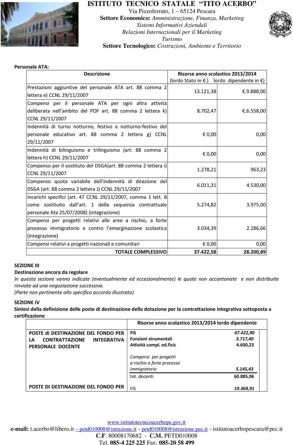 88 comma 2 lettera k) CCNL 29/11/2007 Indennità di turno notturno, festivo e notturno-festivo del personale educativo art.