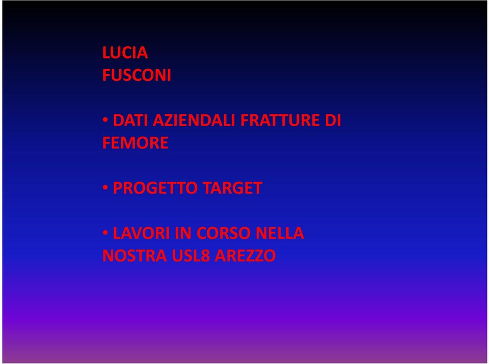 FEMORE PROGETTO TARGET