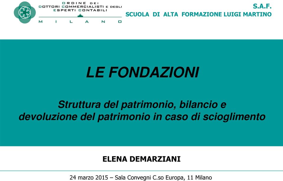 Struttura del patrimonio, bilancio e devoluzione del