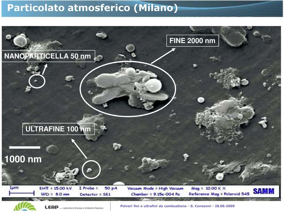 ULTRAFINE 100 nm 1000 nm Polveri fini